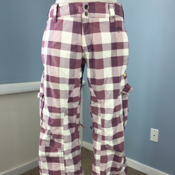 plaid ski pants